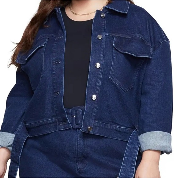 Good American Jackets & Blazers - Good American 💙🦋The 70's Icon🦋💙Denim Jacket